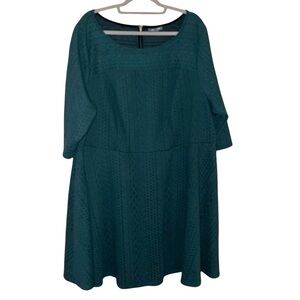 ModCloth textured cable knit‎ dress green size 4X